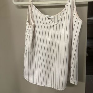 Aritzia - Babaton Cream And Black Striped Camisole Blouse XS